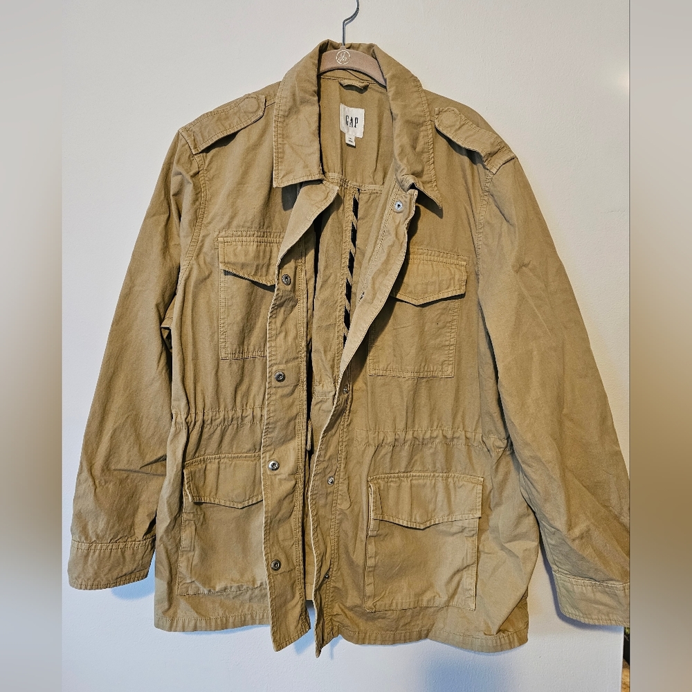 Gap khaki utility jacket NWT